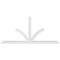 Ekena Millwork Richland Architectural Grade PVC Gable Bracket, 96"W x 44"H x 4"D x 4"F, 11/12 Pitch GBP096X44X0404RIC00 - alternate 5